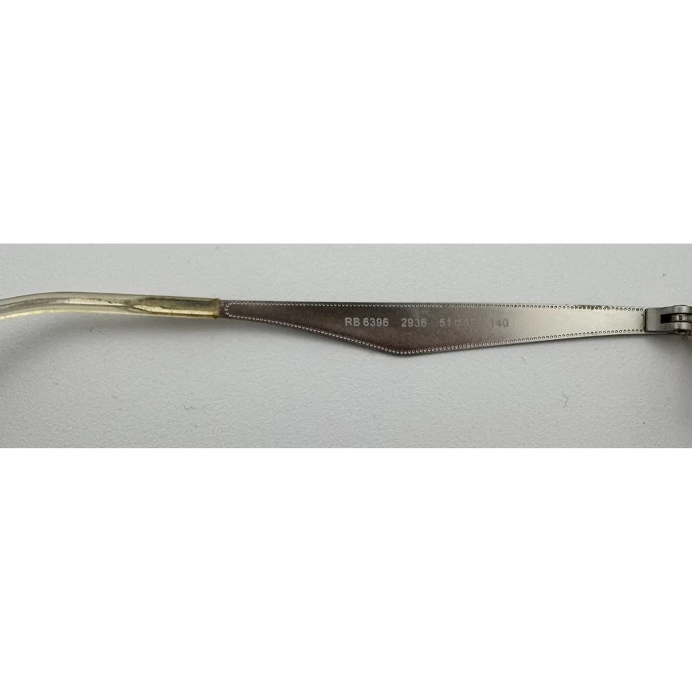 Ray-Ban Eyeglasses Unisex Silver RB6396 2936 Clubmaster Metal 51-19-140 w/Case